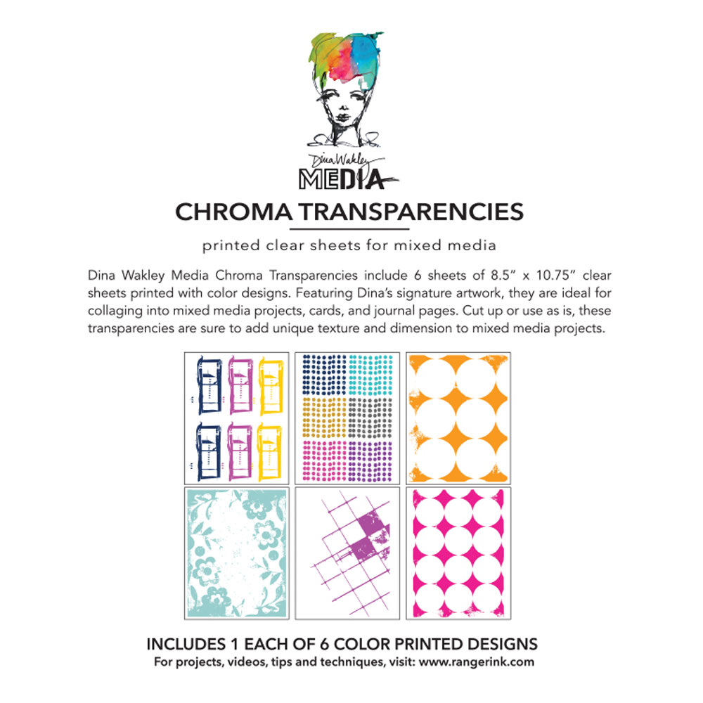 Dina Wakley Media Chroma Transparencies - Grunge Specimens [MDA92728] - Image 2