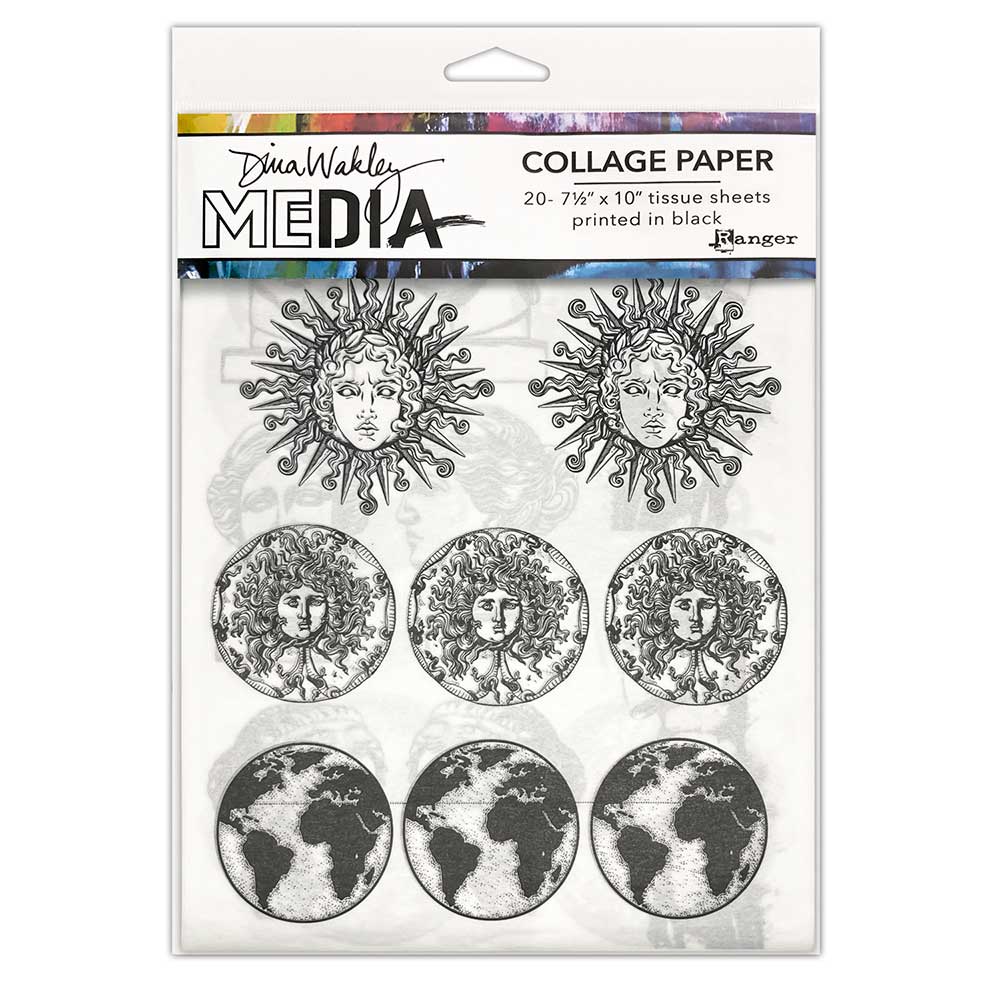 Dina Wakley Media Collage Paper - Antiquities [MDA85942]