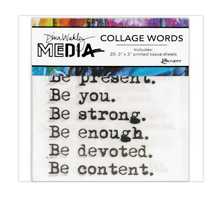 Dina Wakley Media Collage Words [MDA61083] 