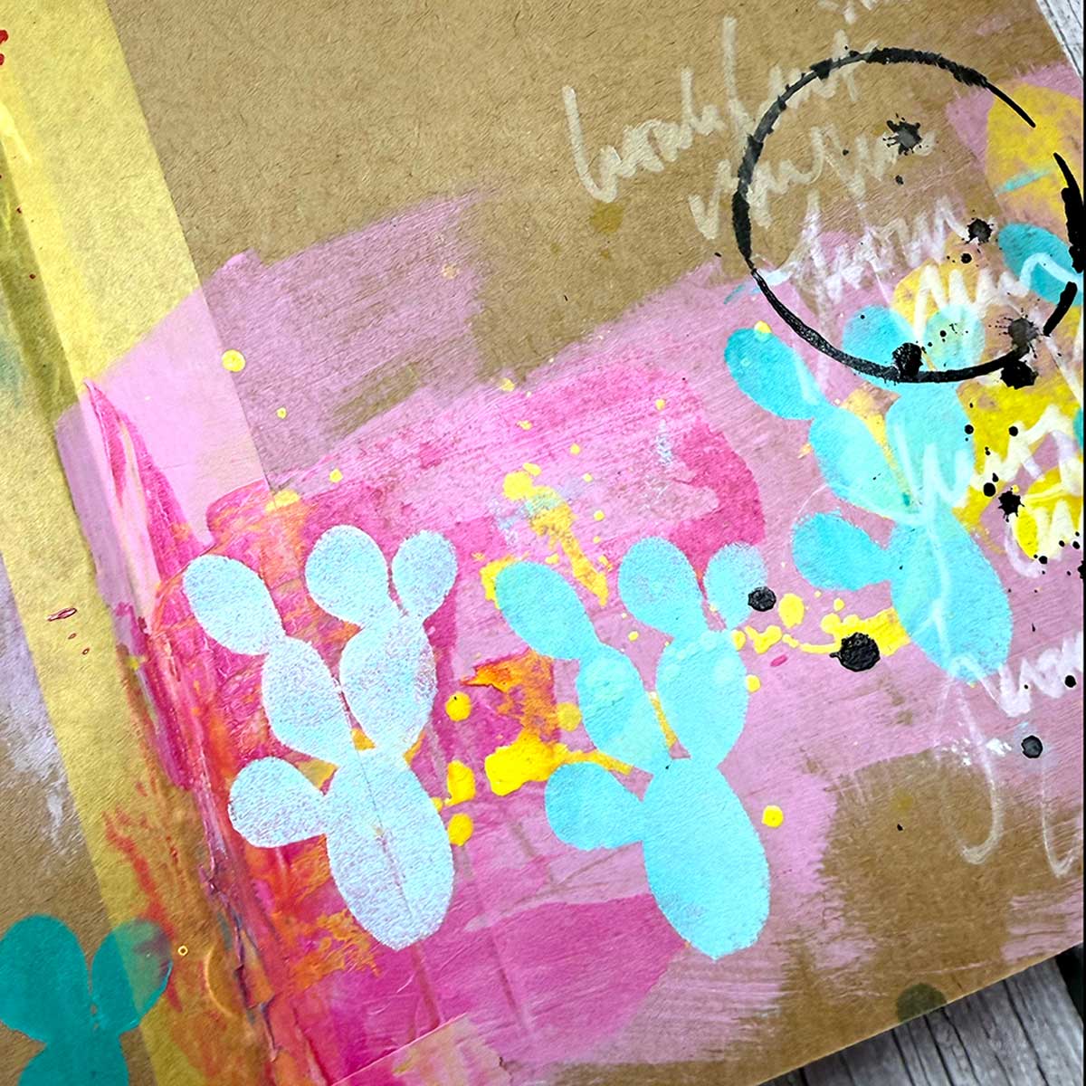 Dina Wakley Media Mask & Stencil - Cactus [MDS87670] - Image 4