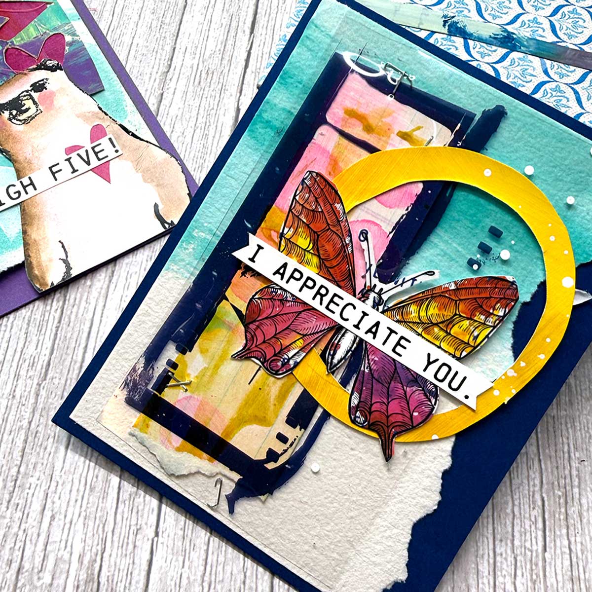 Dina Wakley Media Rub-Ons - Flutters [MDA88301] - Image 3