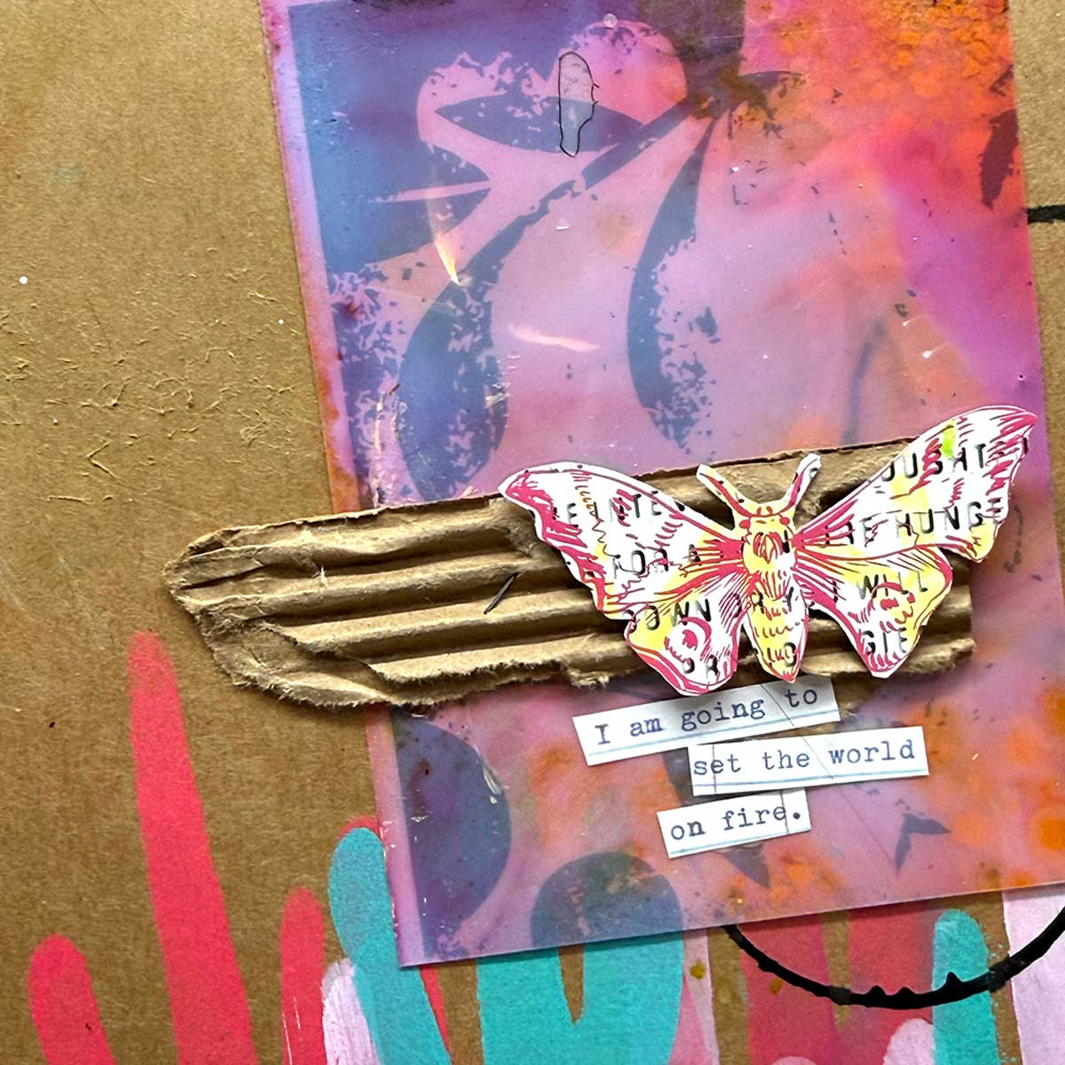 Dina Wakley Media Rub-Ons - Flutters [MDA88301] - Image 4