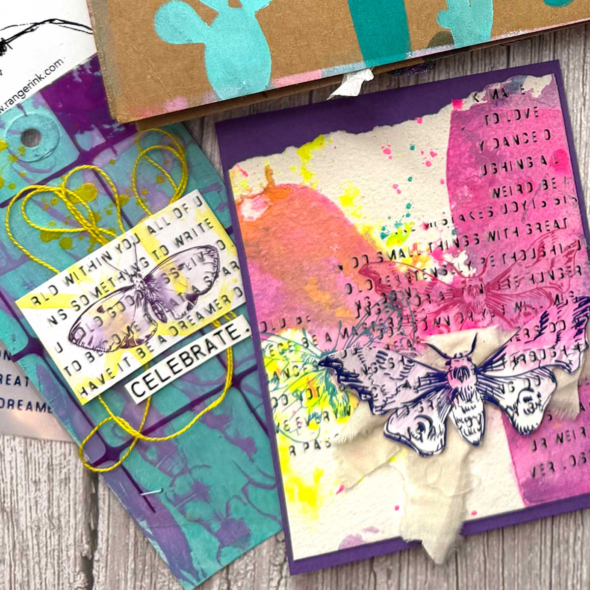 Dina Wakley Media Rub-Ons - Flutters [MDA88301] - Image 5