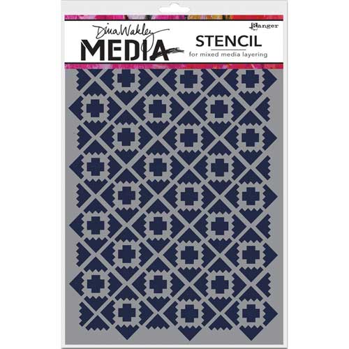 Dina Wakley Media Stencils 9x6 Honeycomb