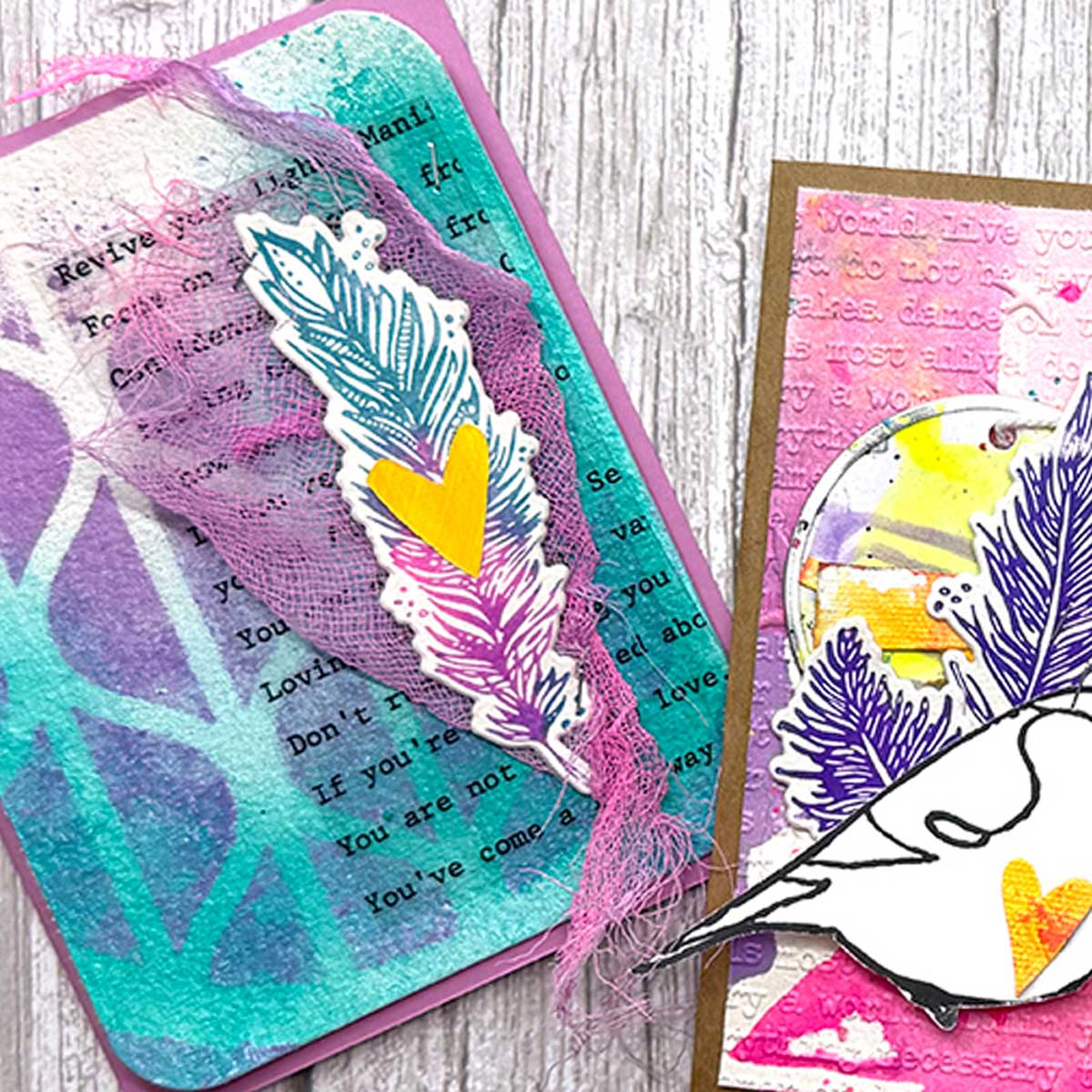 Dina Wakley Media Stencil - Groovy Coaster [MDS84945] - Image 2