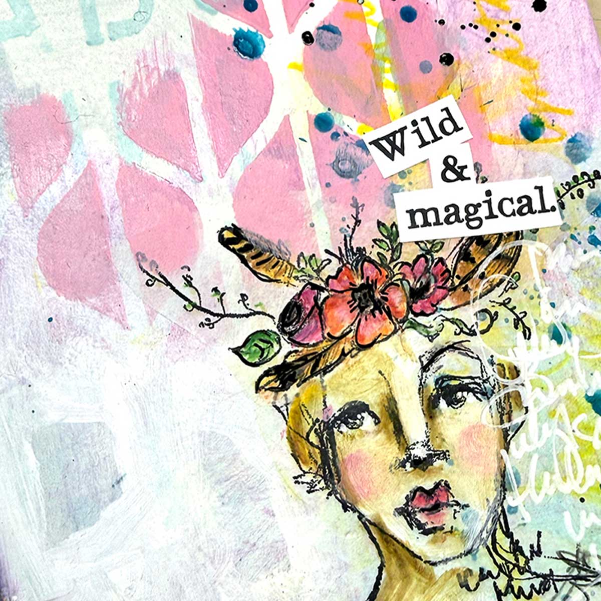Dina Wakley Media Stencil - Groovy Coaster [MDS84945] - Image 4