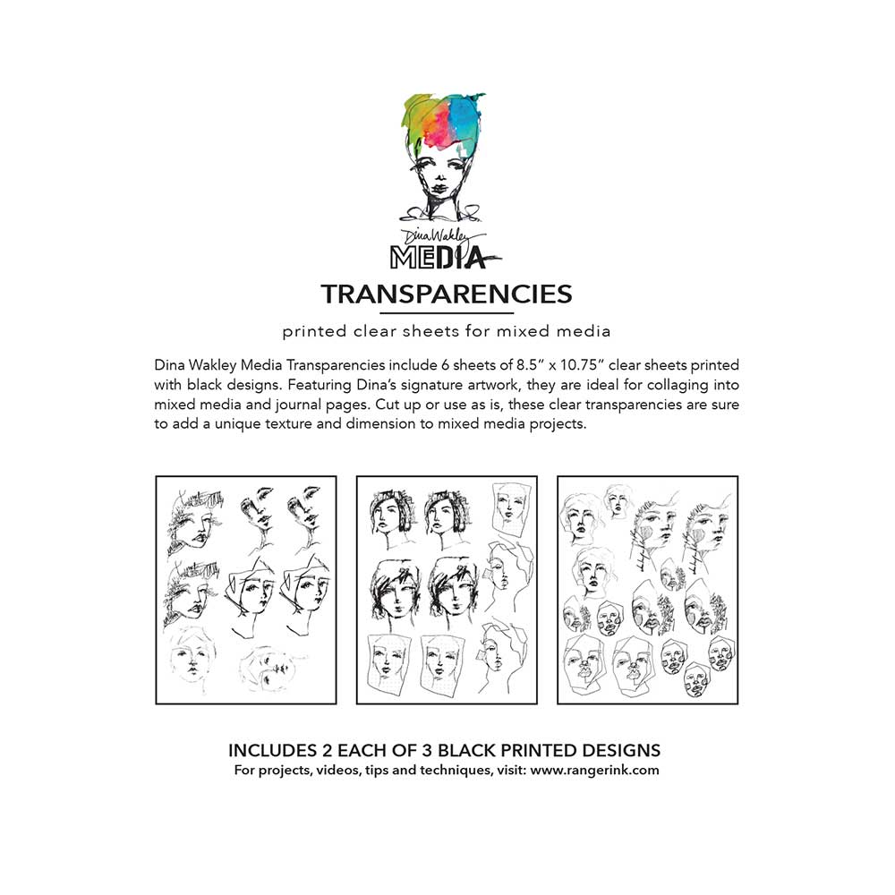 Dina Wakley Media Transparencies - Tinies Set 2 [MDA82644] - Image 2