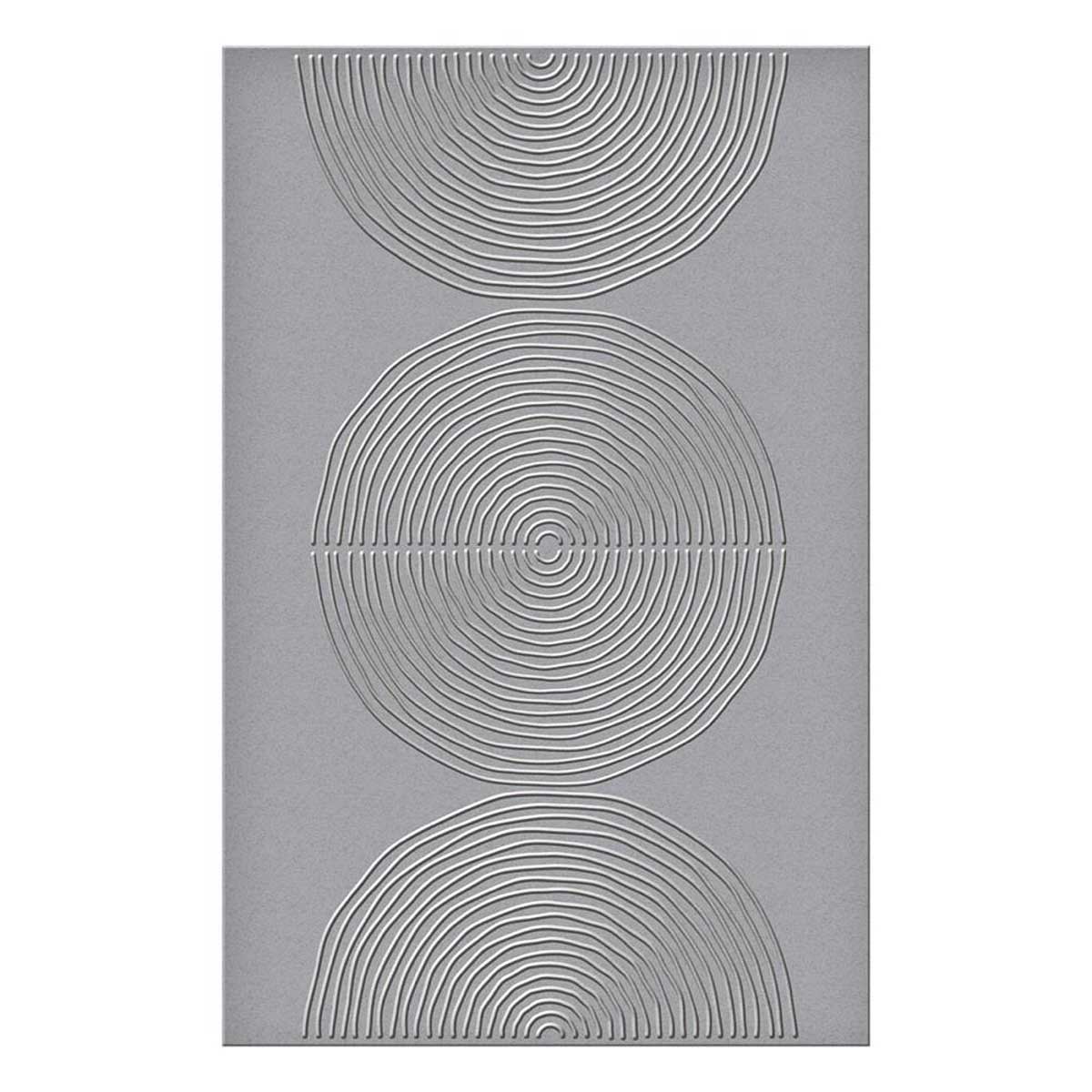 Dina Wakley / Spellbinders Modern Botanicals Collection - Embossing Folder - Lined Circles [SES-066] - Image 3