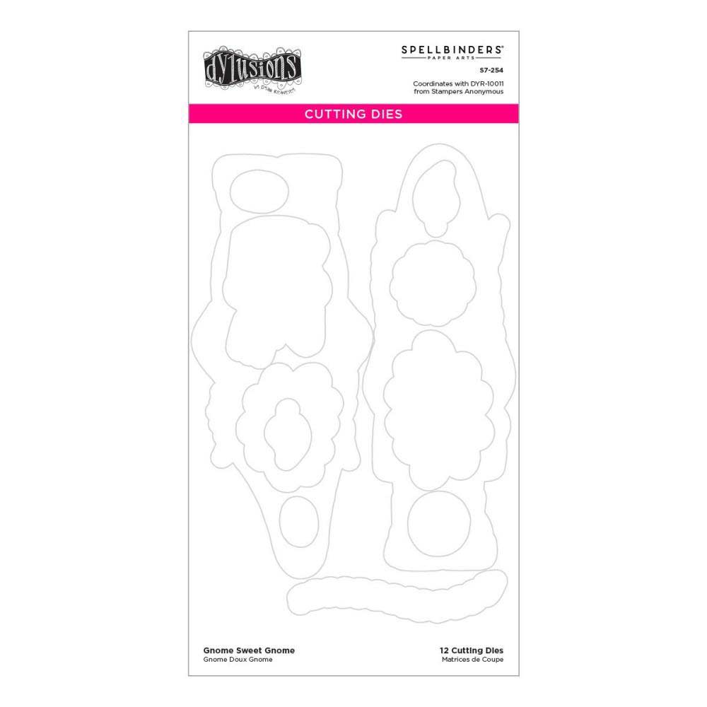 Dylusions / Spellbinders Cutting Dies - Gnome Sweet Gnome [S7-254]