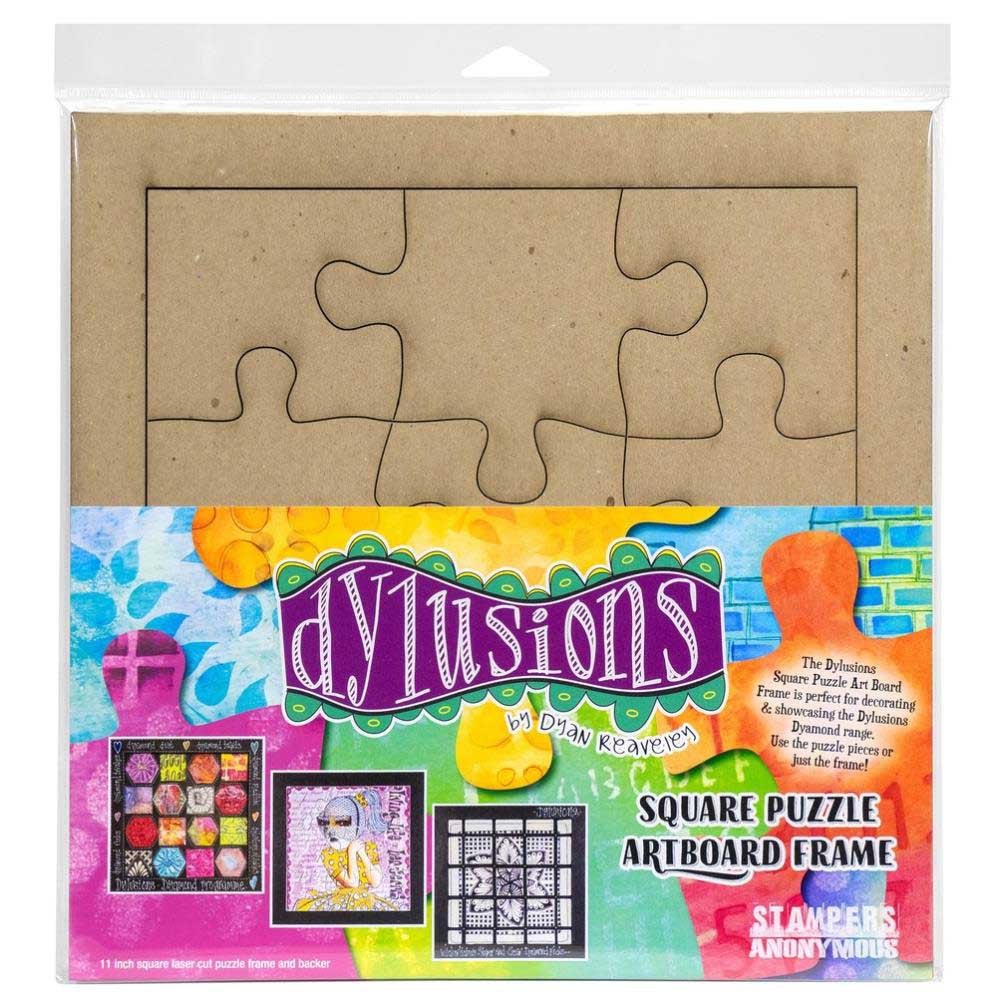 Dylusions Square Puzzle Artboard Frame [DYPZ] - Joggles.com