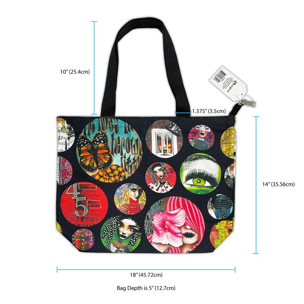 Dylusions Zipper Tote Bag [DYA88516] - Image 2