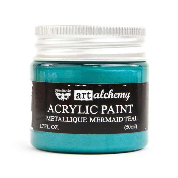 Prima - Finnabair Art Alchemy - Deep Turquoise Liquid Acrylic Paint
