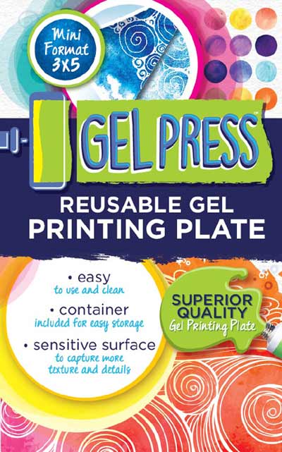Gel Press Impressables Embossed Gel Printing Plates