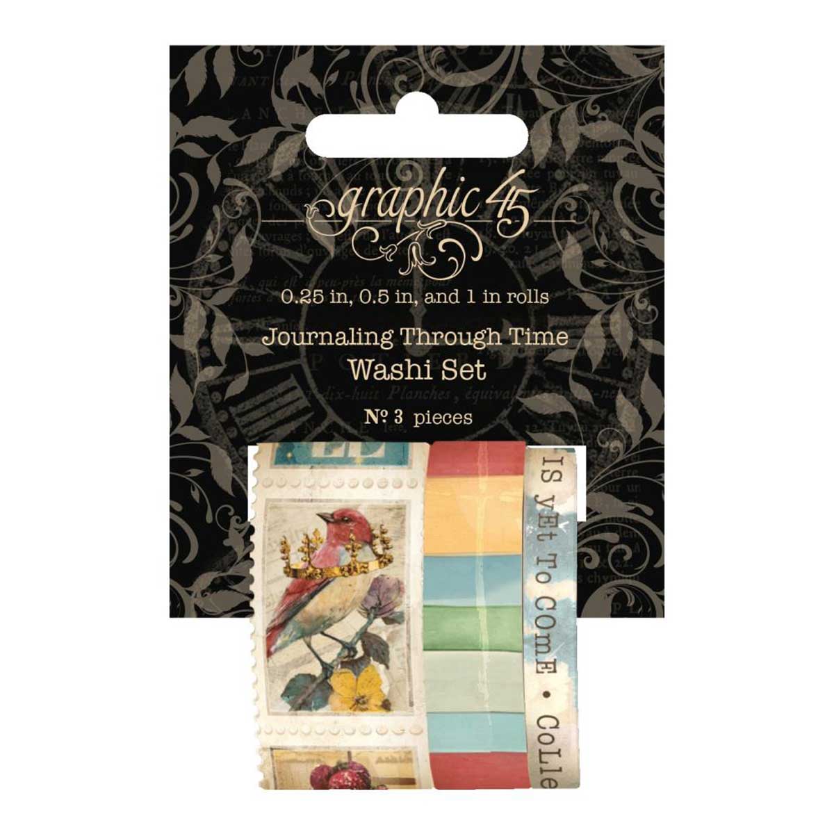 Graphic 45 Journaling Through Time Collection - Washi Set [4503145]