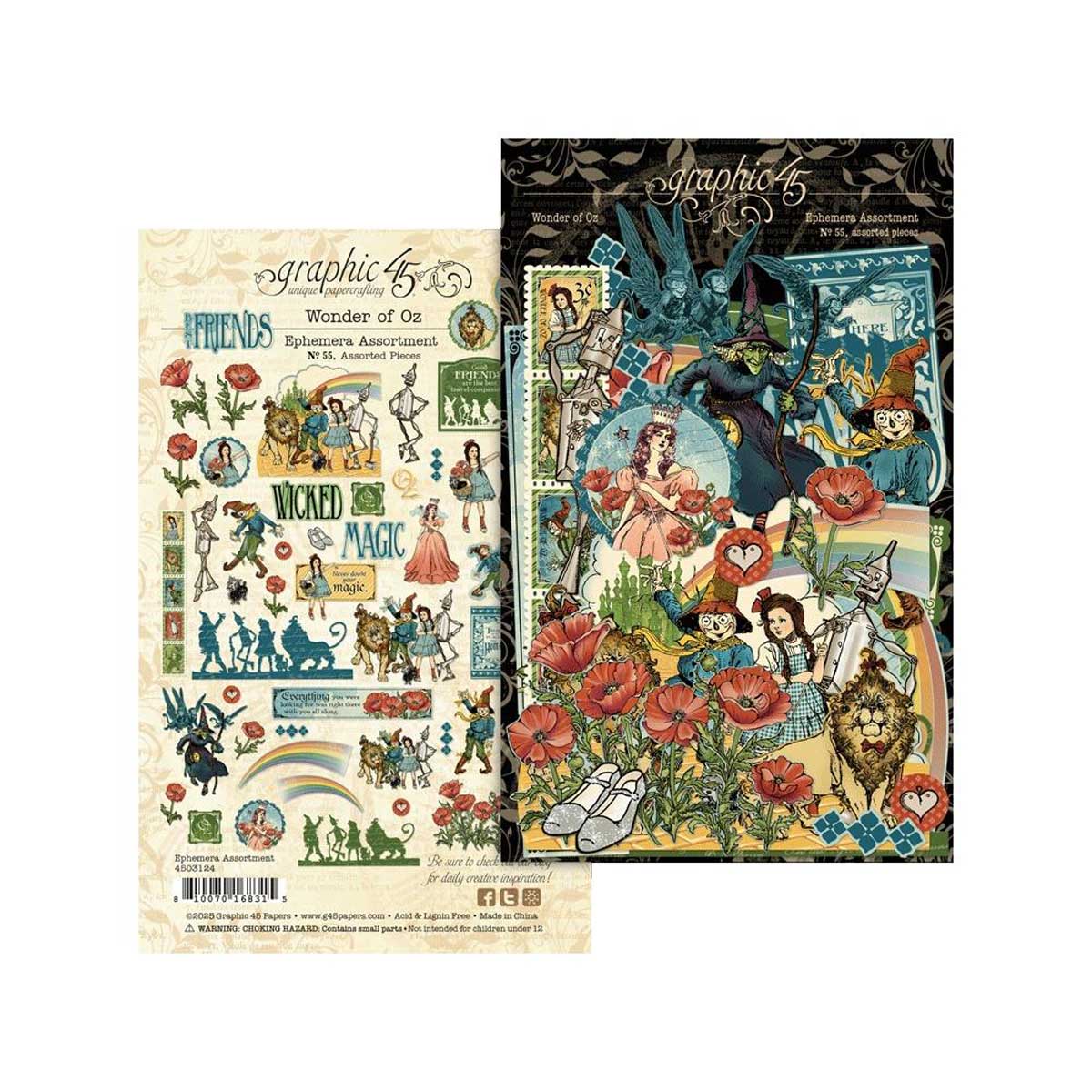 Graphic 45 Wonder Of Oz Collection - Ephemera Assortment [4503124]