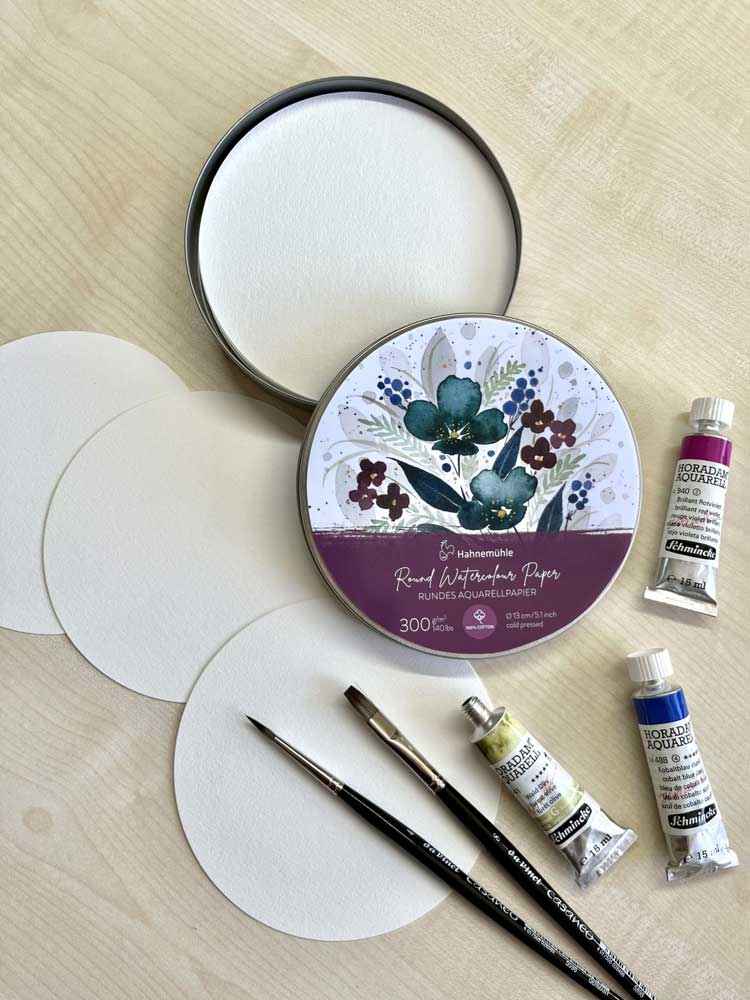 Hahnemüle Round Watercolour Paper In A Tin [10625030] - Image 2