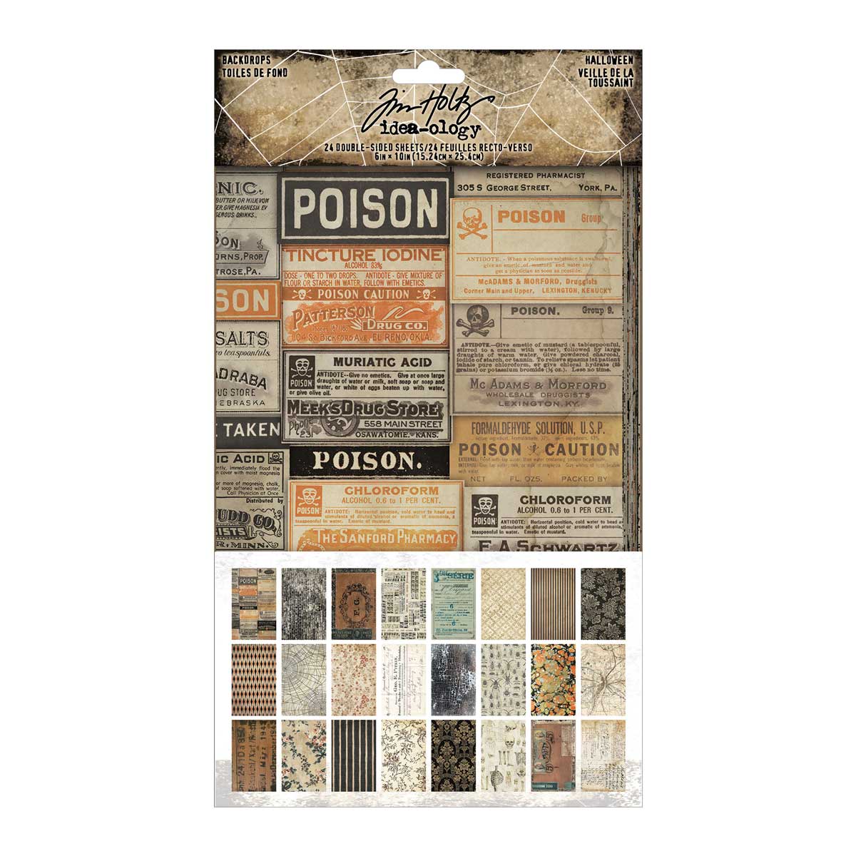Halloween 2025 Idea-ology By Tim Holtz - [TH94433] Backdrops