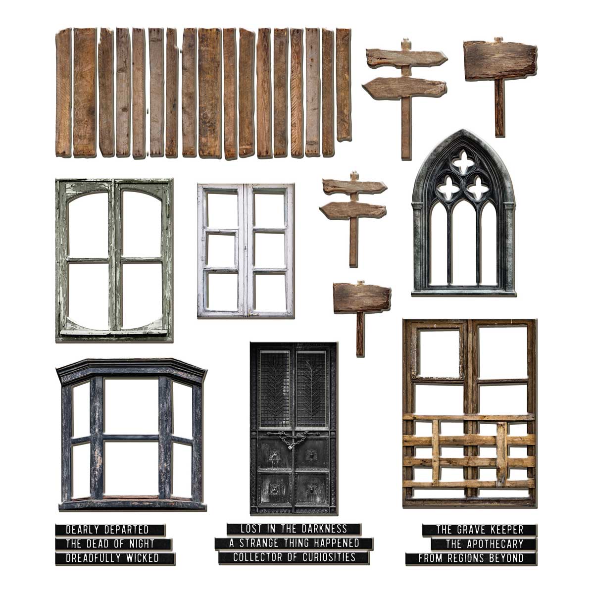 Halloween 2025 Idea-ology By Tim Holtz - [TH94434] Baseboards - Image 2