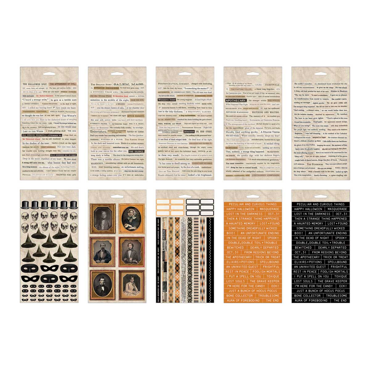 Halloween 2025 Idea-ology By Tim Holtz - [TH94442] Sticker Book - Image 2