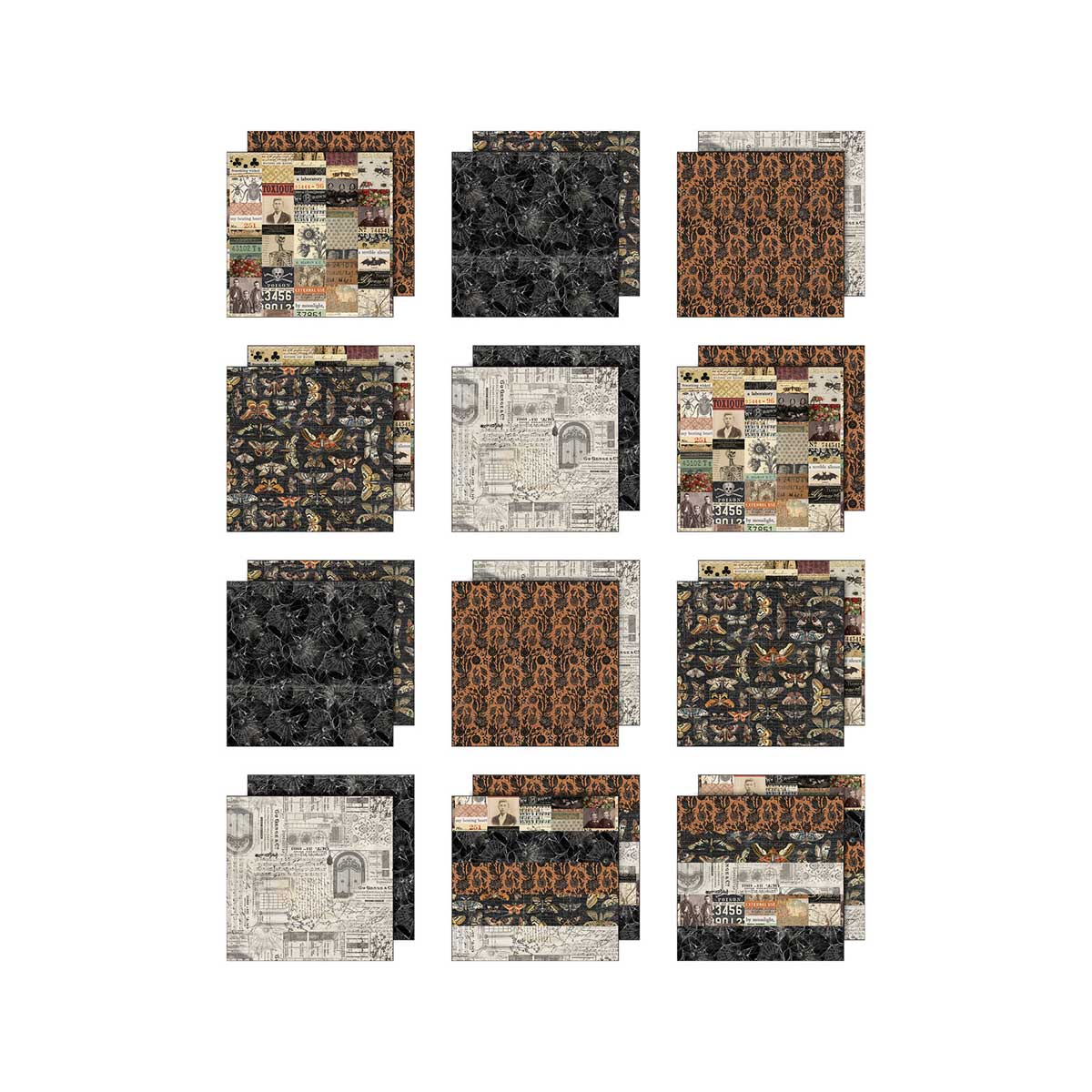 Halloween 2026 Idea-ology By Tim Holtz Palette Collection 8" x 8" Paper Pad [TH94481] - Image 2