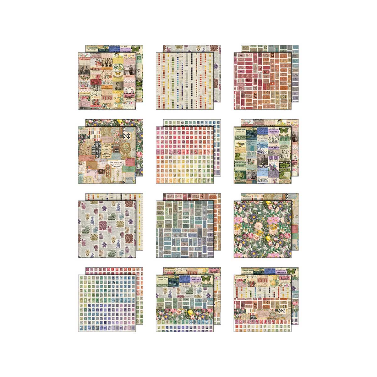 Idea-ology By Tim Holtz Palette Collection 8" x 8" Paper Pad - Multi [TH94480] - Image 2