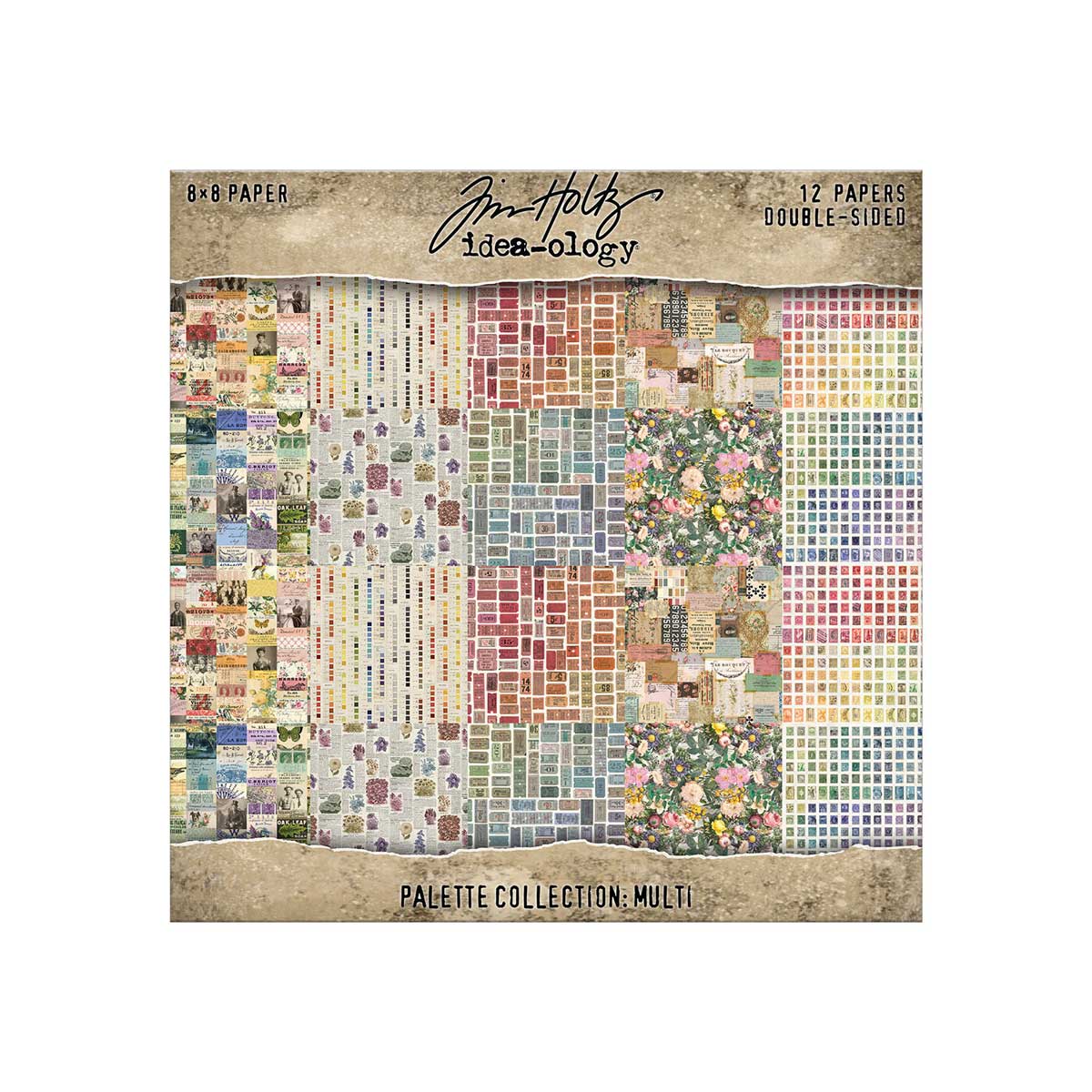 Idea-ology By Tim Holtz Palette Collection 8" x 8" Paper Pad - Multi [TH94480]