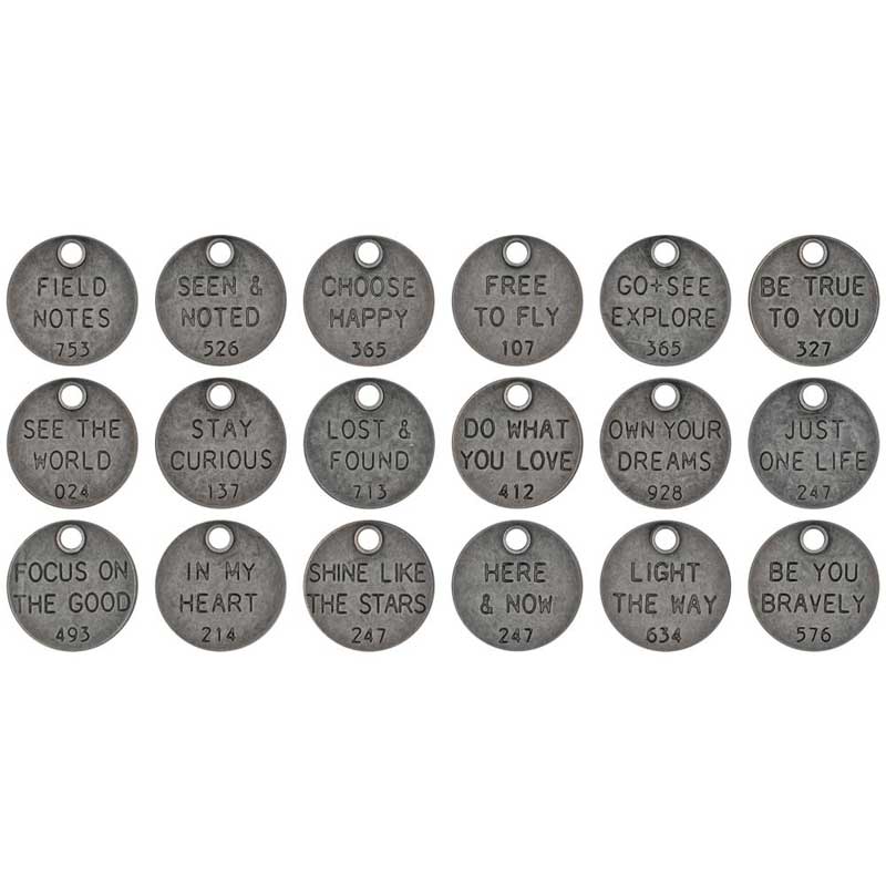 Idea-ology by Tim Holtz - [TH94024] Thought Tokens - Image 2