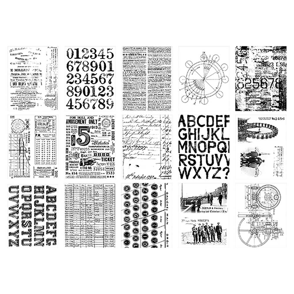 Idea-ology by Tim Holtz - [TH94366] Collage Paper - Archives - Image 2
