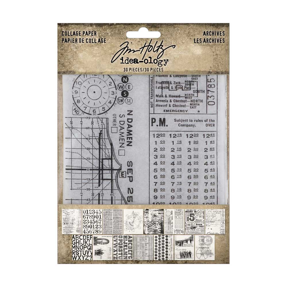Idea-ology by Tim Holtz - [TH94366] Collage Paper - Archives