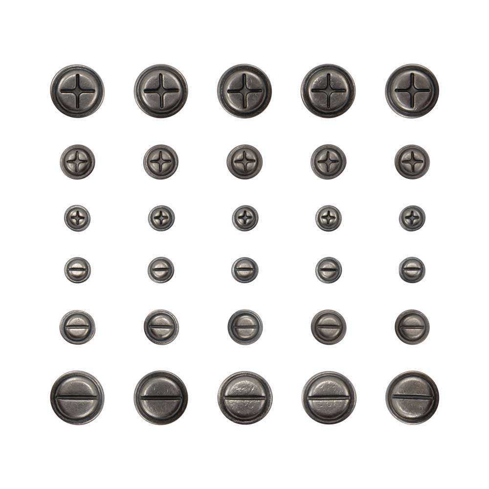 Idea-ology by Tim Holtz - [TH94371] Screw Heads - Image 2
