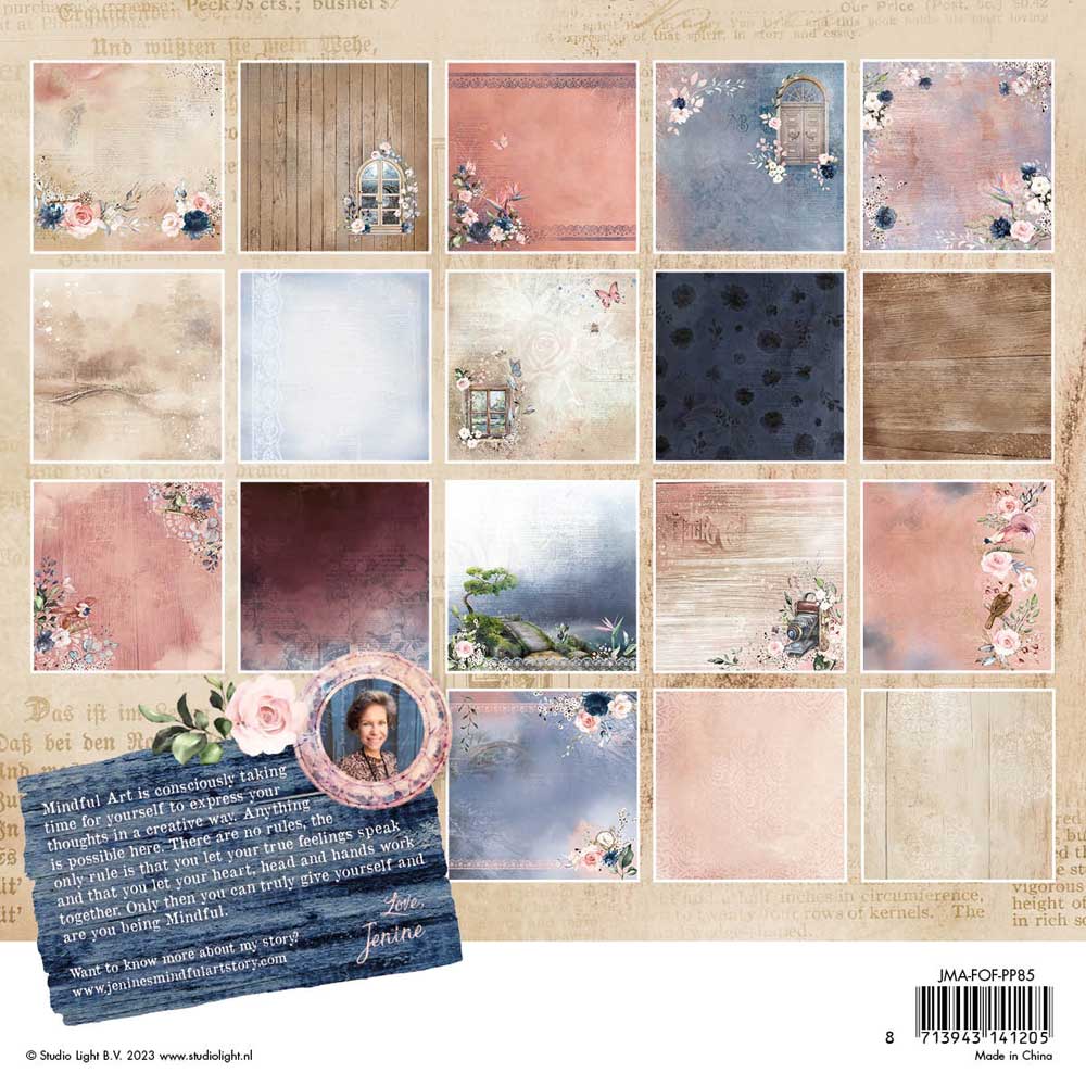 Jenine's Mindful Art Feelings Of Freedom Collection - 8" x 8" Paper Pad [JMA-FOF-PP85] - Image 2