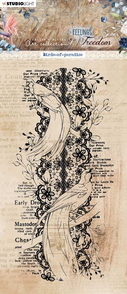 Jenine's Mindful Art Feelings Of Freedom Collection - Clear Stamp - Birds Of Paradise [JMA-FOF-STAMP421]