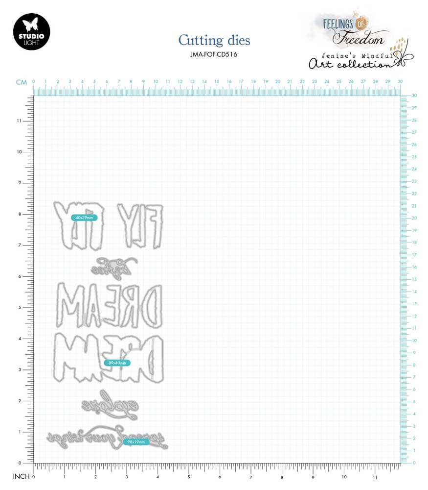 Jenine's Mindful Art Feelings Of Freedom Collection - Cutting & Embossing Die - Spread Your Wings [JMA-FOF-CD516] - Image 3