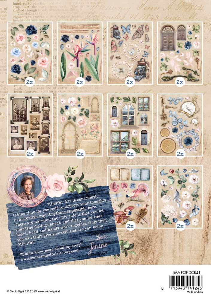 Jenine's Mindful Art Feelings Of Freedom Collection - Die Cut Block [JMA-FOF-DCB41] - Image 2