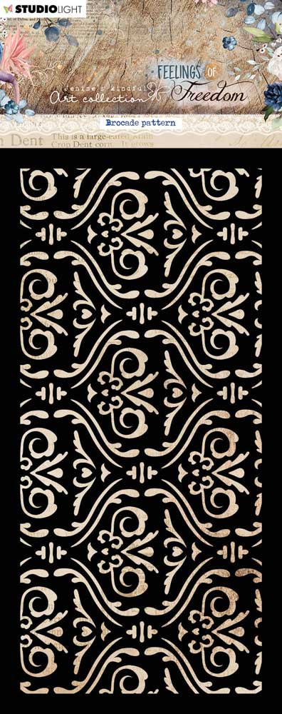 Jenine's Mindful Art Feelings Of Freedom Collection - Mask - Brocade Pattern [JMA-FOF-MASK194]