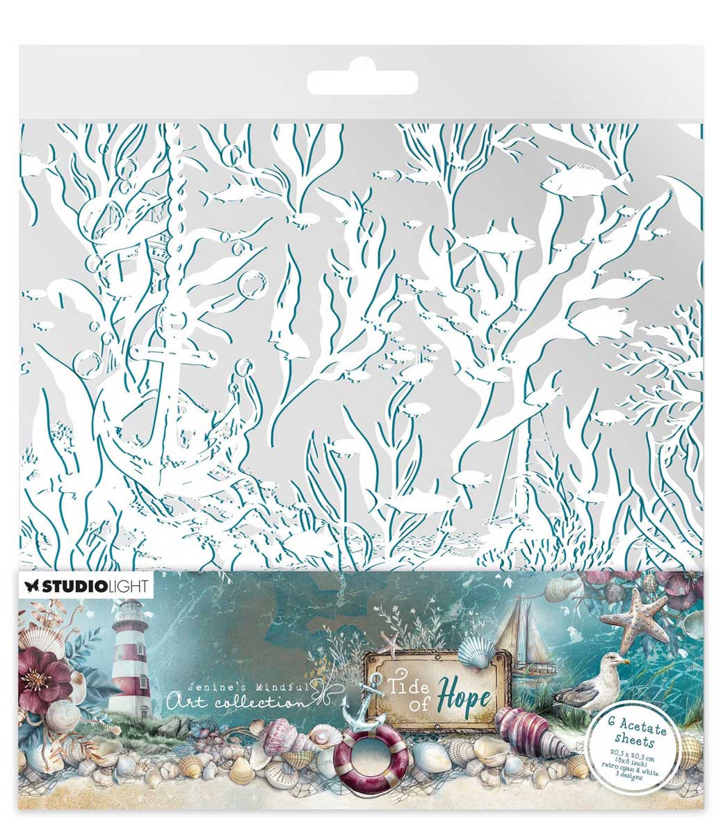 Jenine's Mindful Art Tide Of Hope Collection - Acetate Sheets [JMA-TH-ACS21]