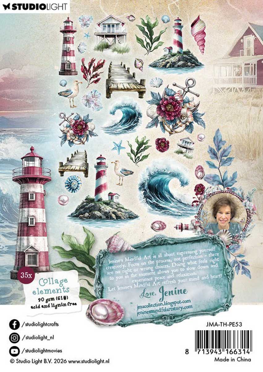Jenine's Mindful Art Tide Of Hope Collection - Collage Elements [JMA-TH-PE53] - Image 2