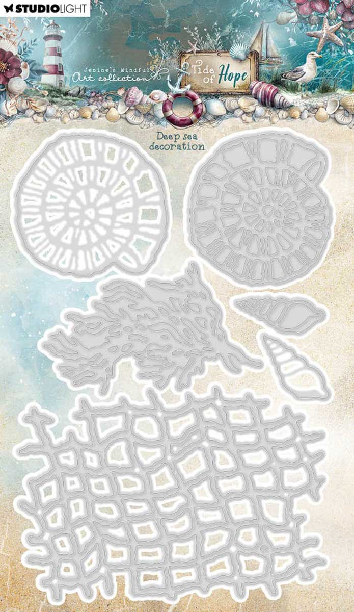 Jenine's Mindful Art Tide Of Hope Collection - Cutting Die Set - Deep Sea Decoration [JMA-TH-CD1096]