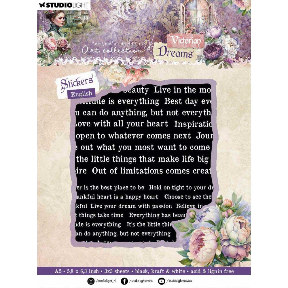 Jenine's Mindful Art Victorian Dreams Collection - Stickers [JMA-VD-STIC19]