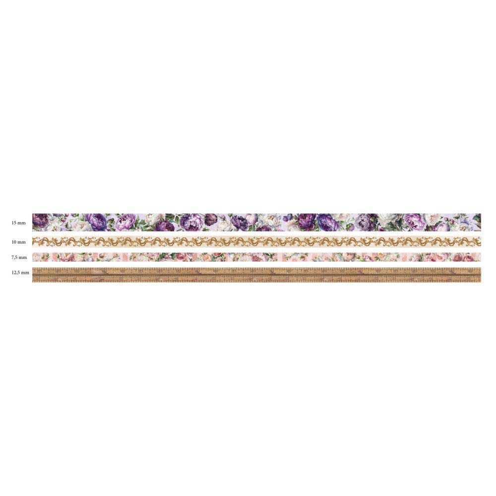 Jenine's Mindful Art Victorian Dreams Collection - Washi Tape - Flowers & Borders [JMA-VD-WASH17] - Image 2