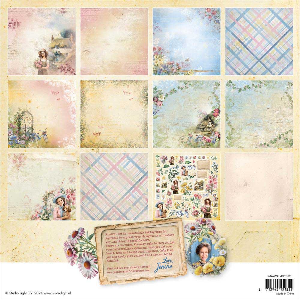 Jenine's Mindful Art Wild & Free Collection - 12" x 12" Paper Pad [JMA-WAF-DPP182] - Image 2