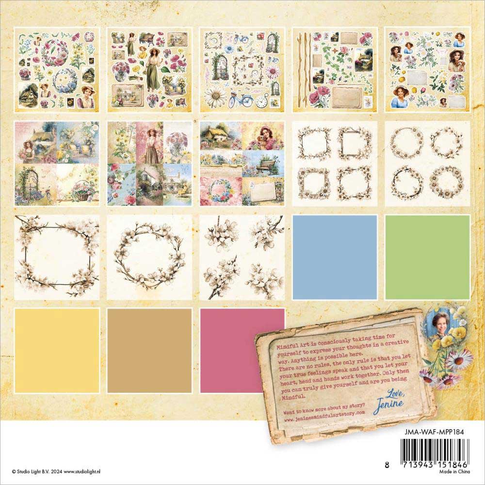 Jenine's Mindful Art Wild & Free Collection - 8" x 8" Mixed Paper Pad [JMA-WAF-MPP184] - Image 2