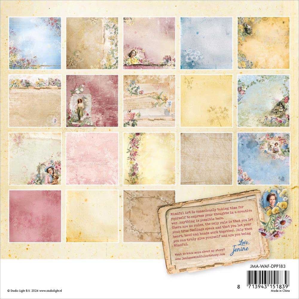 Jenine's Mindful Art Wild & Free Collection - 8" x 8" Paper Pad [JMA-WAF-DPP183] - Image 2