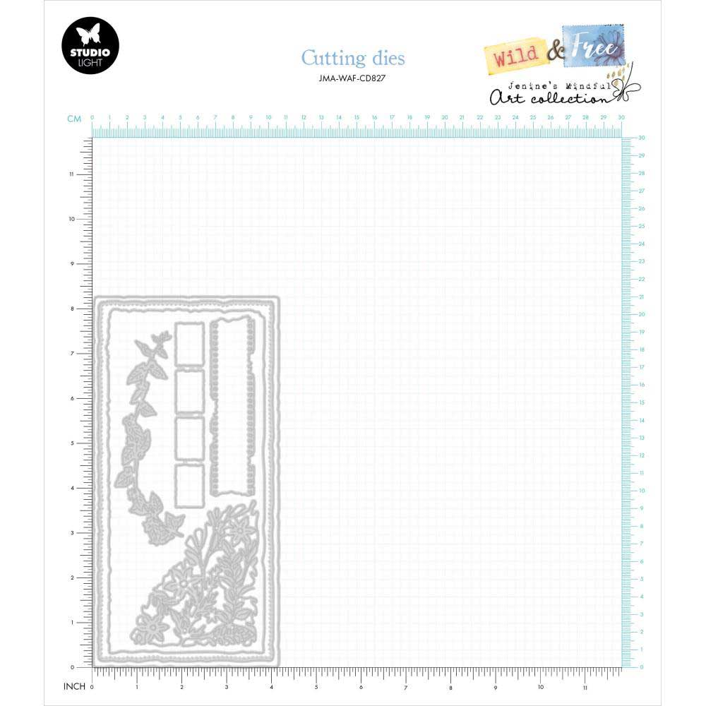 Jenine's Mindful Art Wild & Free Collection - Cutting Dies - Wildflower Slimline [JMA-WAF-CD828] - Image 2