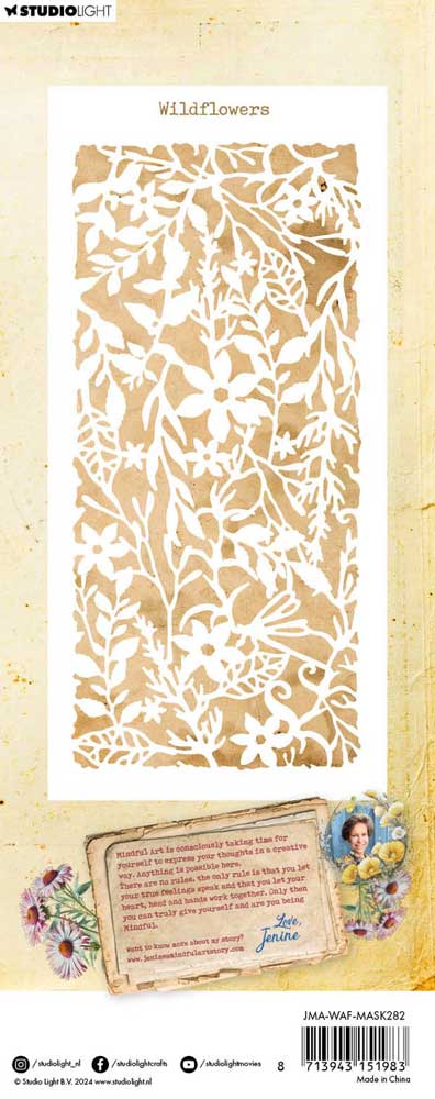 Jenine's Mindful Art Wild & Free Collection - Stencil - Wildflowers [JMA-WAF-MASK282] - Image 2