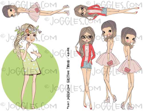 Joggles Collage Sheets - GirlIttude Tween 1 [JG401198] 