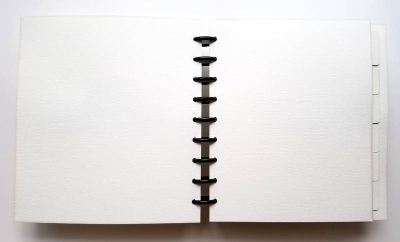Joggles Disc Bound Watercolor Journal with Tabbed Dividers - 8" x 10" [57116] - Image 2