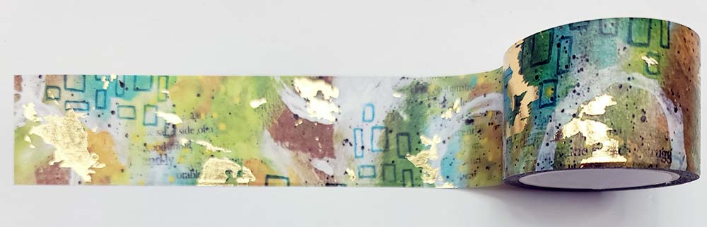 Joggles / Erin Bishop Fabulous Florals Washi Tape With Foil Accents - Spring Abstract - 30mm x 10 Meters [74858]