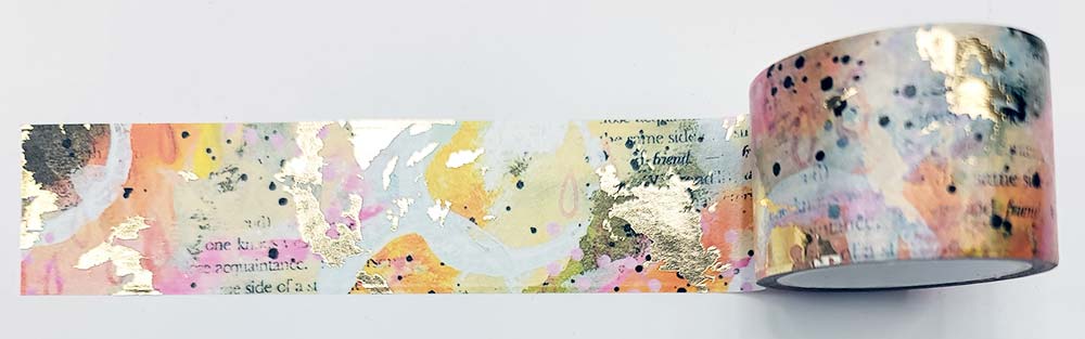 Joggles / Erin Bishop Fabulous Florals Washi Tape With Foil Accents - Summer Abstract - 30mm x 10 Meters [74860]