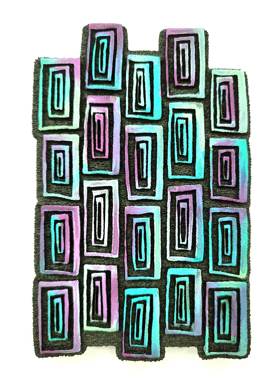 Joggles / Erin Bishop Foam Stamp - Stacked Blocks [52314] - Joggles.com